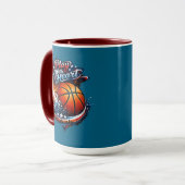 Play With Heart Basketbal Motiverende Combo Mok (Voorkant links)