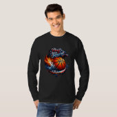 Play With Heart Basketball Motivational Art Long S T-shirt (Voorkant volledig)