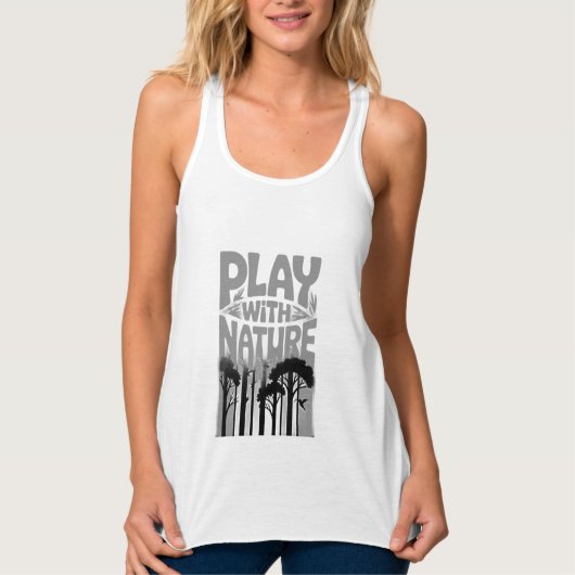 Play With Nature Nature Is the Playground Forest P Tanktop (Voorkant)