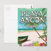 Playa Ancón Trinidad reisposter Briefkaart (Voorkant / Achterkant)