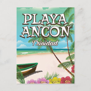Playa Ancón Trinidad reisposter Briefkaart