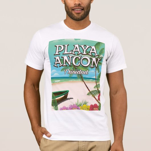 Playa Ancón Trinidad reisposter T-shirt (Voorkant)