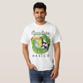 Playa Balandra Mexico retro logo T-shirt (Voorkant volledig)