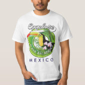Playa Balandra Mexico retro logo T-shirt (Voorkant)