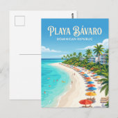 Playa Bávaro Dominicaanse Republiek Briefkaart (Voorkant / Achterkant)
