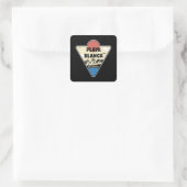 Playa Blanca Guatemala Seashore Vierkante Sticker (Tas)