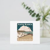 Playa Blanca Lanzarote Island Spain Revel Gift Briefkaart (Staand voorkant)