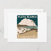 Playa Blanca Lanzarote Island Spain Revel Gift Briefkaart (Voorkant / Achterkant)