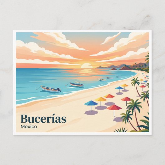 Playa Bucerías Mexico Briefkaart (Voorkant)