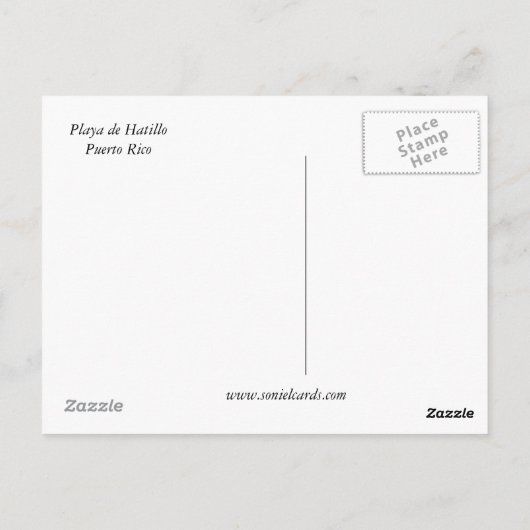 Playa de Hatillo Briefkaart (Achterkant)