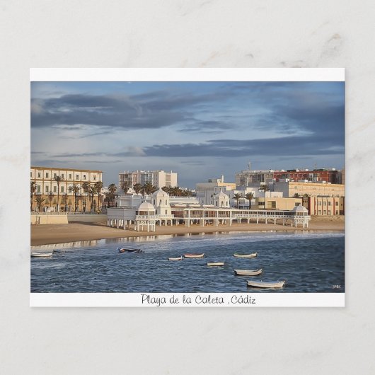 Playa de la Caleta, Cádiz Briefkaart (Voorkant)