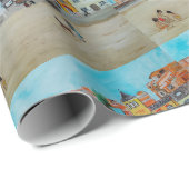 Playa de la Malvarrosa Painting by Alfred Fox Cadeaupapier (Rol Hoek)