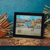 Playa de la Malvarrosa Painting by Alfred Fox Fotoplaat (Zijkant)