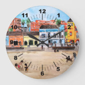 Playa de la Malvarrosa Painting by Alfred Fox Grote Klok (Voorkant)