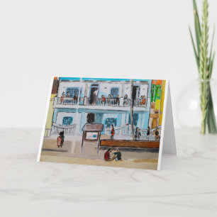 Playa de la Malvarrosa schilderij van Alfred Fox Kaart