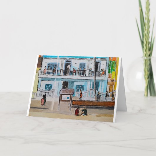 Playa de la Malvarrosa schilderij van Alfred Fox Kaart (Voorkant)