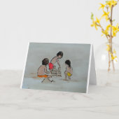 Playa de la Malvarrosa schilderij van Alfred Fox Kaart (Gele Bloem)