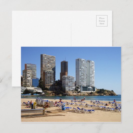 Playa de Levante de Benidorm Briefkaart (Voorkant / Achterkant)