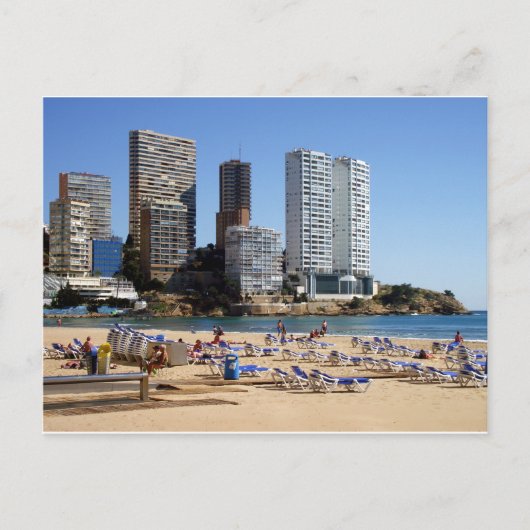Playa de Levante de Benidorm Briefkaart (Voorkant)