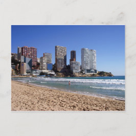Playa de Levante de Benidorm, España Briefkaart