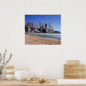 Playa de Levante de Benidorm, España Poster (Keuken)