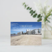 Playa de Pocitos, Montevideo, Uruguay Briefkaart (Staand voorkant)