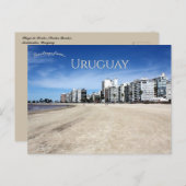 Playa de Pocitos, Montevideo, Uruguay Briefkaart (Voorkant / Achterkant)
