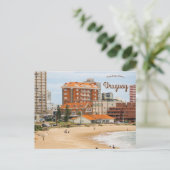 Playa de Punta del Este Uruguay Briefkaart (Staand voorkant)