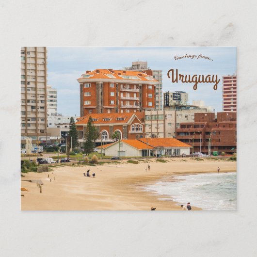 Playa de Punta del Este Uruguay Briefkaart (Voorkant)
