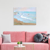 Playa de Valencia | Joaquín Sorolla Canvas Afdruk (Insitu (Woonkamer))