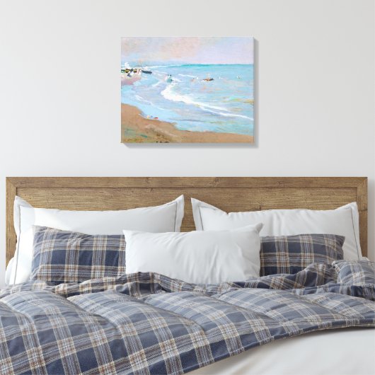 Playa de Valencia | Joaquín Sorolla Canvas Afdruk (Insitu (Slaapkamer))