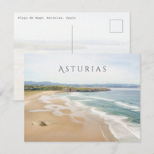 Playa de Xagó, Asturië, Spanje Kustreis Briefkaart
