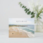 Playa de Xagó, Asturië, Spanje Kustreis Briefkaart (Staand voorkant)