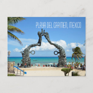 Playa del Carmen Caribbean Zee Beach Scene Briefkaart