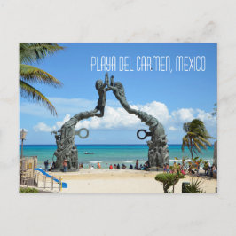 Playa del Carmen Caribbean Zee Beach Scene Briefkaart