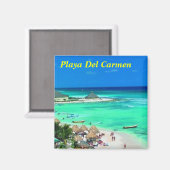 Playa Del Carmen koelkast magneet (Voorkant / Achterkant)