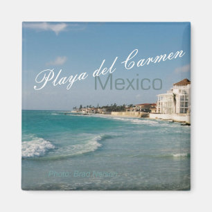 Playa del Carmen Mexico Beach Travel Fridge Magnet