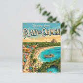 Playa del Carmen Mexico Briefkaart (Staand voorkant)