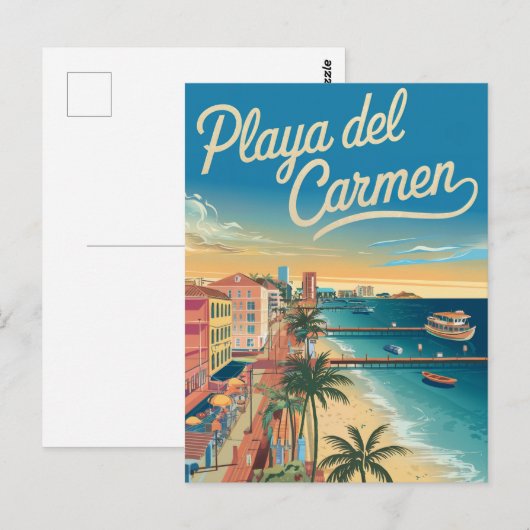 Playa del Carmen Mexico Briefkaart (Voorkant / Achterkant)