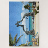 Playa del Carmen Mexico Caribbean Beach Standbeeld Legpuzzel (Verticaal)