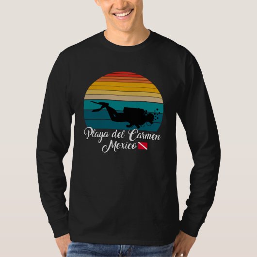 Playa del Carmen Mexico Diving T-shirt (Voorkant)