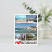 Playa Del Carmen - Mexico - I Love - Briefkaart (Staand voorkant)