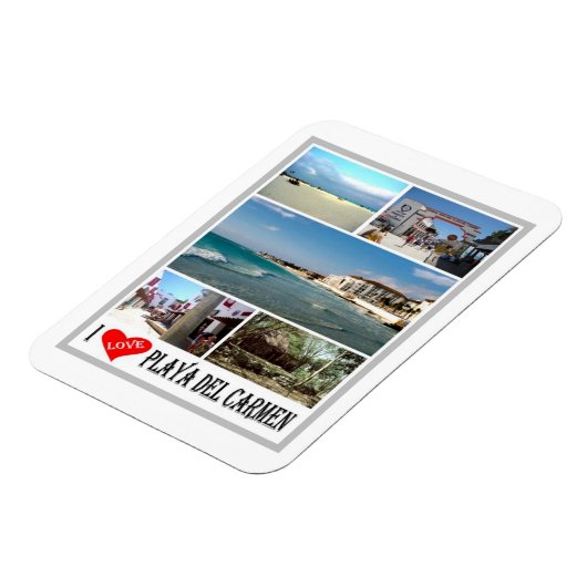 Playa Del Carmen - Mexico - I Love - Magneet (Linkerzijde)