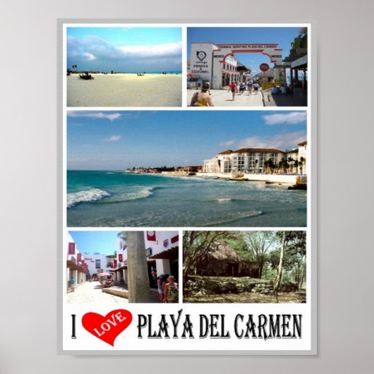 Playa Del Carmen - Mexico - I Love - Poster (Voorkant)