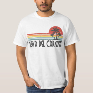 Playa del Carmen Mexico - Mexicaans strand Retro S T-shirt