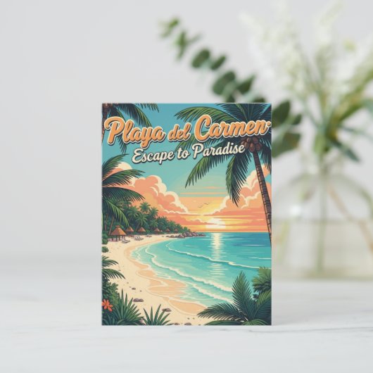 Playa del Carmen Mexico Reizen Briefkaart (Staand voorkant)