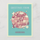 Playa del Carmen Mexico Retro  Briefkaart (Voorkant)