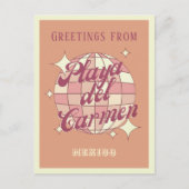 Playa del Carmen Mexico Retro Briefkaart (Voorkant)