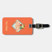 Playa del Carmen Mexico Retro Cocktail Bagagelabel (Voorkant horizontaal)