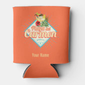 Playa del Carmen Mexico Retro Cocktail  Blikjeskoeler (Voorkant)